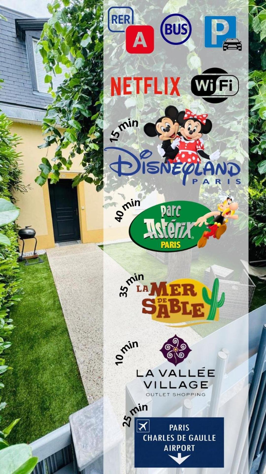 Superbe Duplex-15 Min Disneyland Βίλα Croissy-Beaubourg Εξωτερικό φωτογραφία